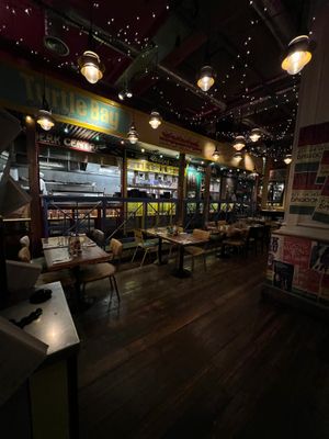 Interior open kitchn at Turtle Bay in Liverpool