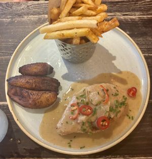 Plant based Mo' Bay Chicken  at Turtle Bay in Liverpool