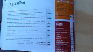 Menu 4 at Morfys Vegetariano in San Carlos De Bariloche