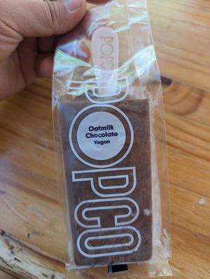 Oatmilk chocolate ice cream at Pure Cafe in Greyton