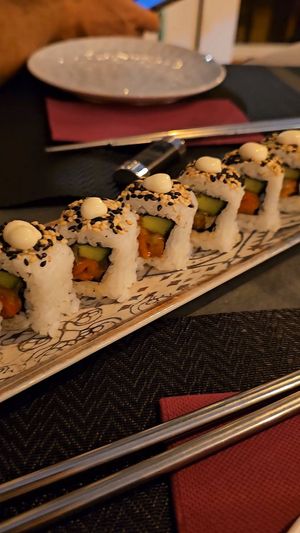 Opciones de sushi vegano muy sabroso at Koi Sushi in Fuerteventura
