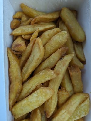 Side of chips at Wawin Vegan Chinese in Glasgow