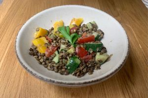 lentil salad at Mamossa  in Gagny