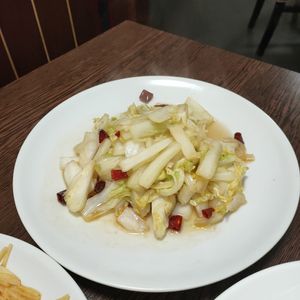 Cavolo cinese con peperoncino (not on the regular menu) at Ming Xuan Ge in Bolzano