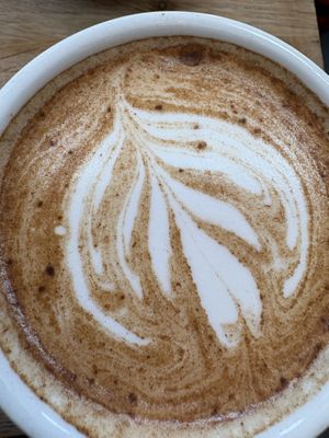 Oat chai latte  at Levens Kitchen in Kendal