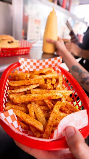Las mejores papas at Hamvurguesas al Carbon in Mexico City