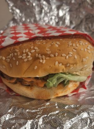 Burger Doble 🍔👌🏻🌱 at Hamvurguesas al Carbon in Mexico City