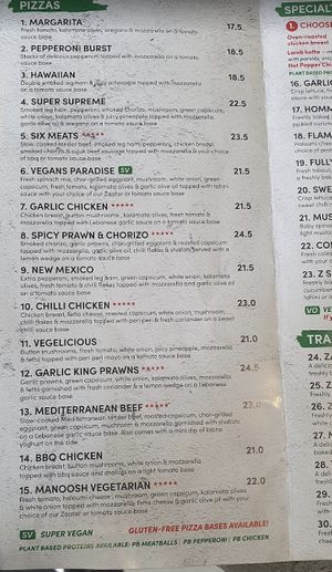 Vegans paradise pizza ^  at OOSHMAN Baulkham Hills in Baulkham Hills