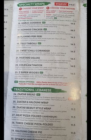 Menu  at OOSHMAN Baulkham Hills in Baulkham Hills