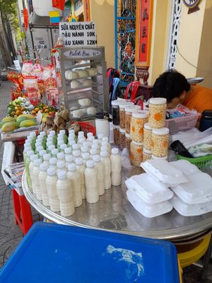 Vegan milk at Unnamed Street Food Stall in Ho Chi Minh City