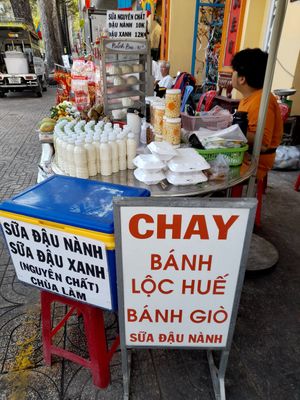 Vegan street food at Unnamed Street Food Stall in Ho Chi Minh City