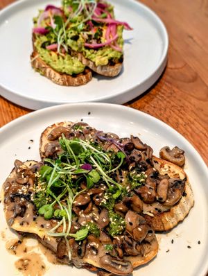 Mushroom Toast at Wildsprout in Constantia