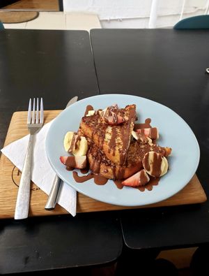 French toast! at Nourish'd Café Green Point in Cape Town