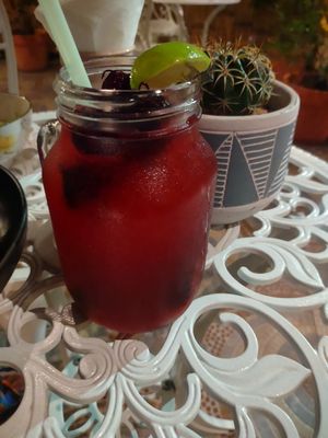 Hibiscus 🌺 lemonade 🍋 is awesome at Peyote Restaurant Samui in Koh Samui