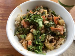 Vegan bowl  at Happy Girl Kitchen in Pacific Grove