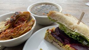 Yummy vegan and gluten free options    at Happy Girl Kitchen in Pacific Grove