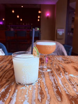 Frozen marg, pornstar martini  at Nell's Pizza in Manchester