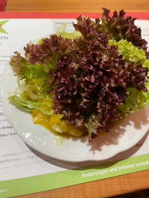 Beilagensalat auf Wunsch vegan  at Landgasthof Zum Stern in Buehlertann