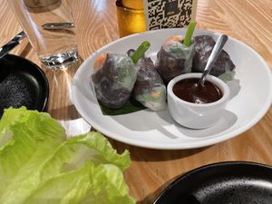 Summer rolls   at Saap in Cary