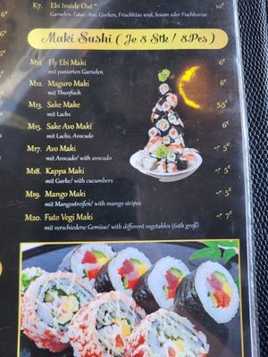 Menu at Ly Ly Asian Cusine & Sushi in Buehl