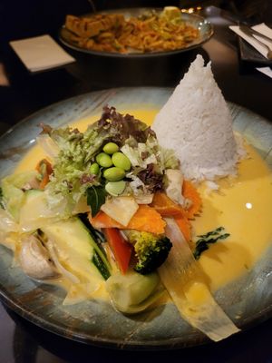 Vegetables yellow curry, 10 Euros at Ly Ly Asian Cusine & Sushi in Buehl