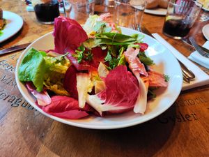 Menu salad at Drei Stuben in Zurich