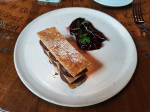 Dessert at Drei Stuben in Zurich