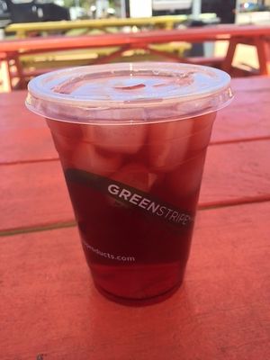 house made raspberry hibiscus tea at Conscious Cravings - S 1st St in Austin