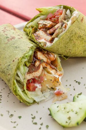 blackened tofu wrap at Conscious Cravings - S 1st St in Austin