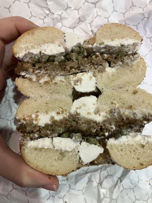   at Manhattan Bagel & Coffee Co in Boston