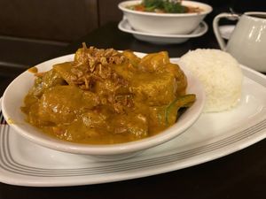 Broken Rice Served with Vietnamese Vegetables & Tofu Curry  at Pho Ta   in North West London