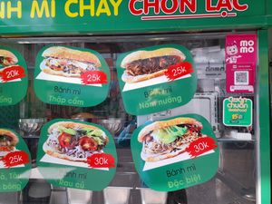 Menu at Chọn Lac in Ho Chi Minh City