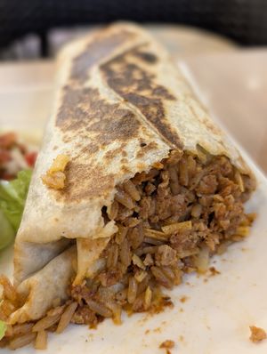 Big vegan burito at Sunrise Tacos in Pattaya