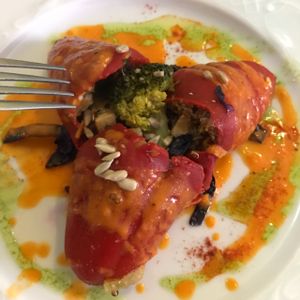 main course at Quinoa Vegetariano in Elche