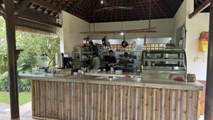 Counter and kitchenn  at The Shala Bali in Ubud
