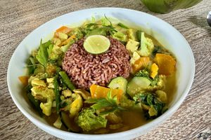  Vegan curry (simple)  at The Shala Bali in Ubud