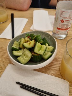 Cucumber salad at Mamma Bao - Adalbertstraße in Munich