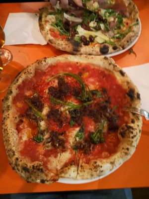 I took the olives from the pizza! at Rudy's Pizza Napoletana - Albert Dock in Liverpool