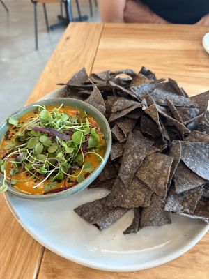 “Not queso” dip  at Whole Harvest Kitchen in Leawood