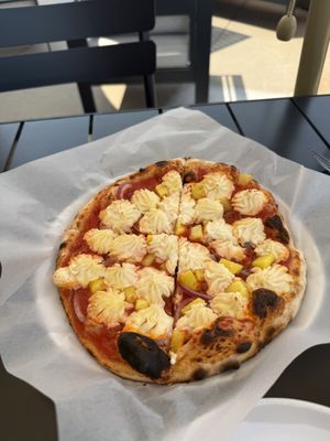 Create your own pizza, extra ricotta!  at Whole Harvest Kitchen in Leawood