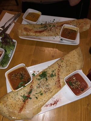 Classic dosa + spicy classic dosa  at Goura Pakora in Berlin