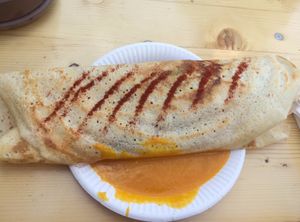 filled vegan Dosa at Goura Pakora in Berlin