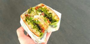 Mediterranee sandwich at HUMM Deli in Antwerpen