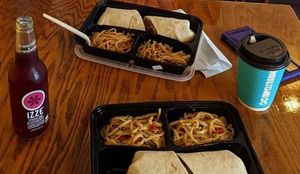 Thai Peanut Wrap Bento Box at Cafe Coco in Washburn