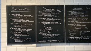 Menu  at Vegan Republic in Malmo