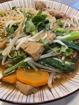 Mock duck rice noodle  at Dumpling the Noodle Kirkland in Kirkland