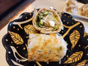JaJang tofu pancake roll at Dumpling the Noodle Kirkland in Kirkland