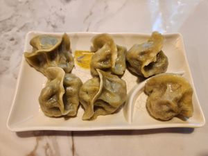 Vegan Shiitake and Bok choy dumplings at Dumpling the Noodle Kirkland in Kirkland