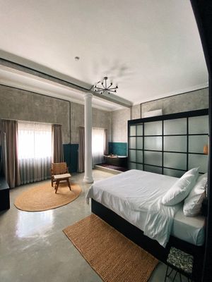 Our beautiful studio suite in our classic modern Cambodian home fit with original features. at Sundays Boutique Hotel in Phnom Penh