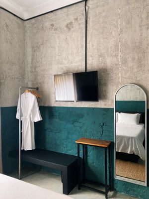 Our Queen room with high-ceilings, luxury comfort and modern fixtures. at Sundays Boutique Hotel in Phnom Penh